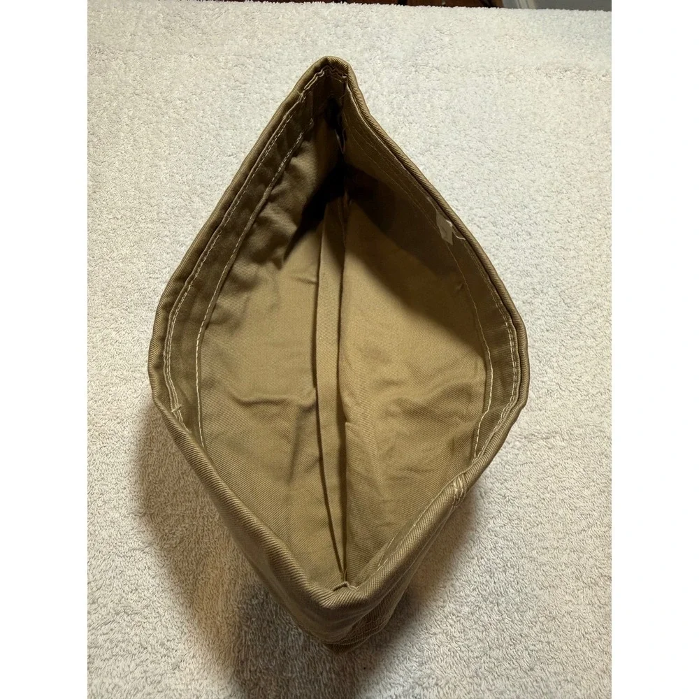 Vintage US Military Khaki Cotton Twill Garrison / Side Cap (Overseas Flight Hat)